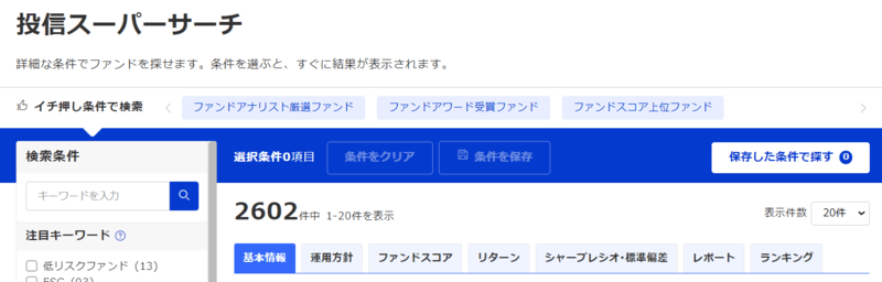 楽天証券の取扱商品